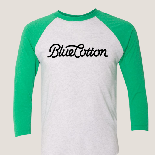Sample image of 6051 Next Level Unisex Tri-Blend Three-Quarter Sleeve Baseball Raglan Tee